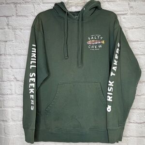Salty Crew Men’s Forest Green Hoodie - Thrill Seekers - Size: L